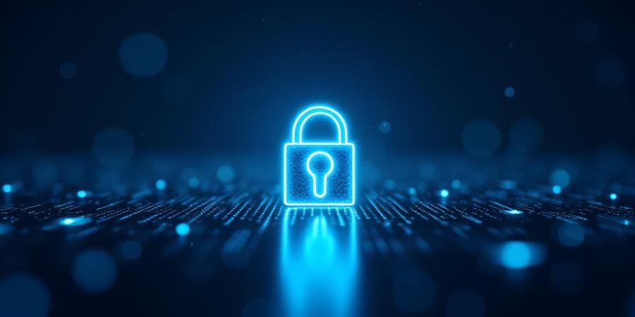 Illustration of secure data protection and digital privacy