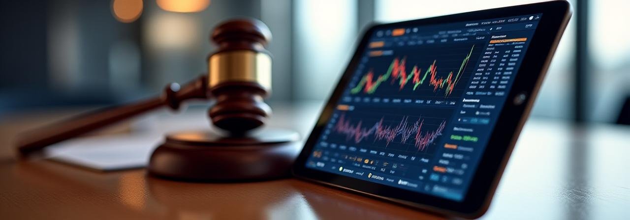 Professional contract and digital market data background